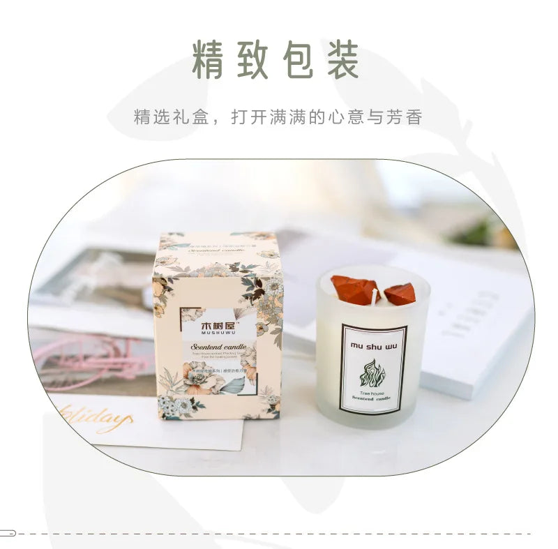 Crystal Glass Jar Scented Candles – Coconut Wax