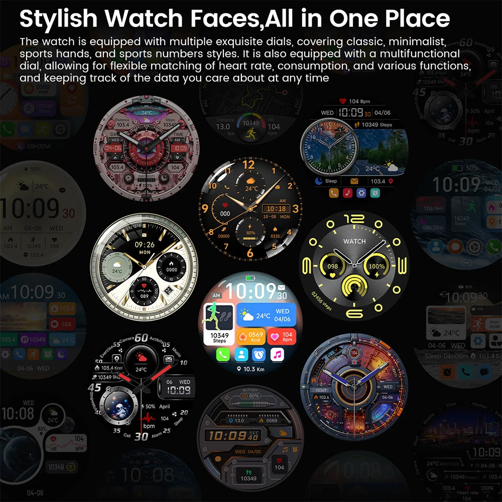 2025 Men’s AMOLED GPS Smartwatch