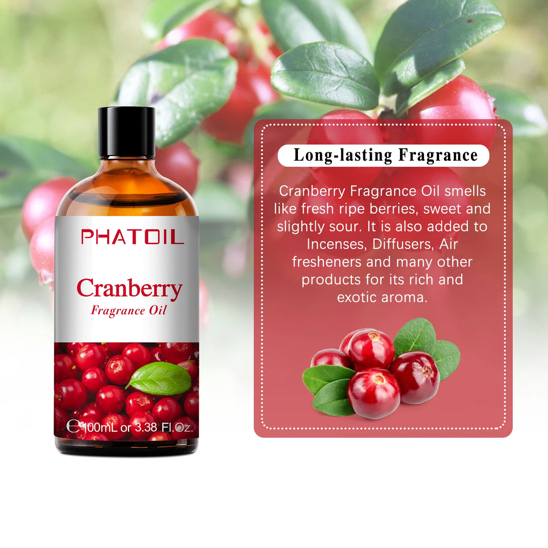 PHATOIL 100ml Aromatherapy Fragrance Oil – Multiple Scents