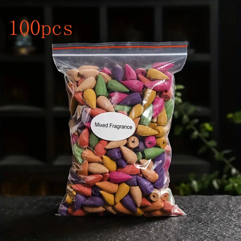 Mixed Backflow Incense Cones – Multi-Scented