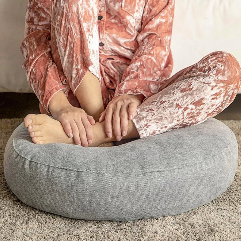 Round Floor Seat Pillow Cushion – Solid Color
