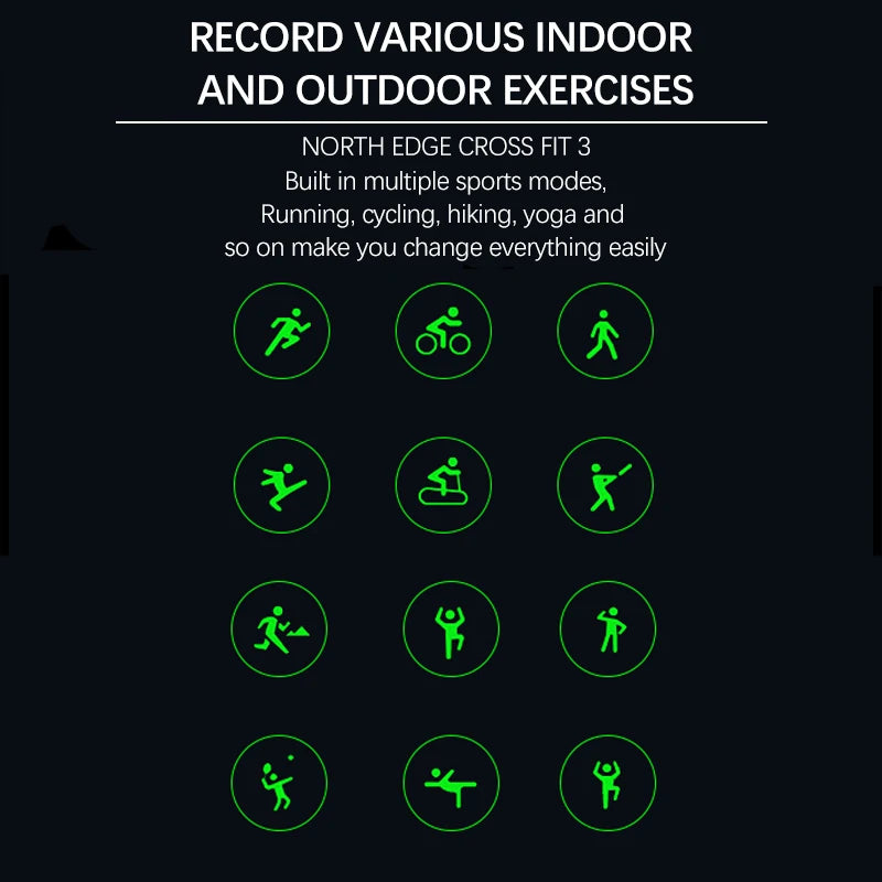 NORTH EDGE 2025 GPS Sports Smartwatch