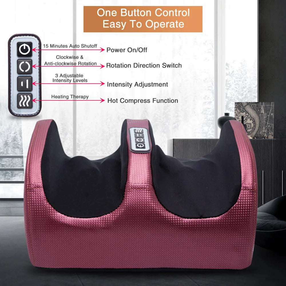 Electric Shiatsu Foot Massager with Heat Therapy