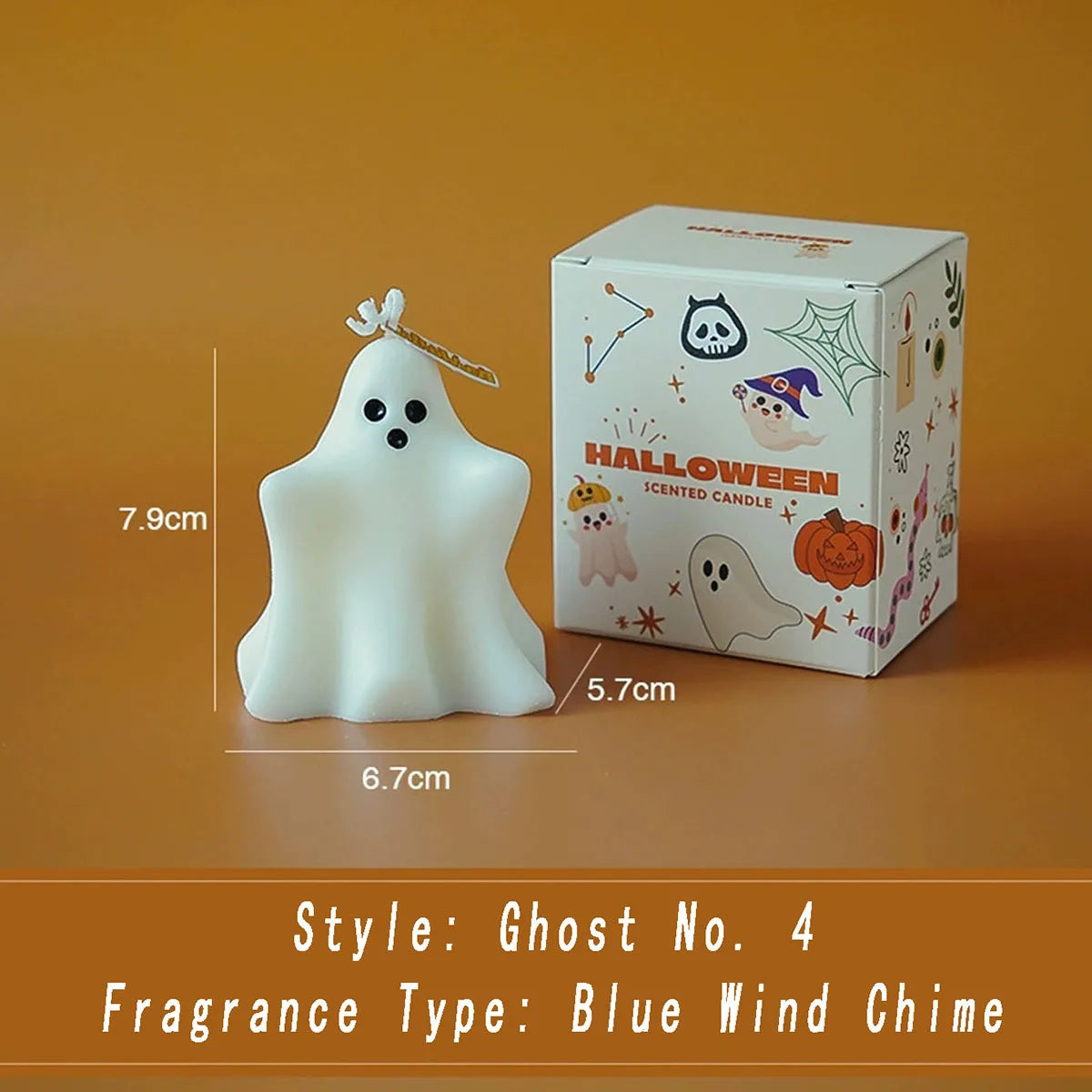 Halloween Ghost Aromatherapy Candle – 1pc