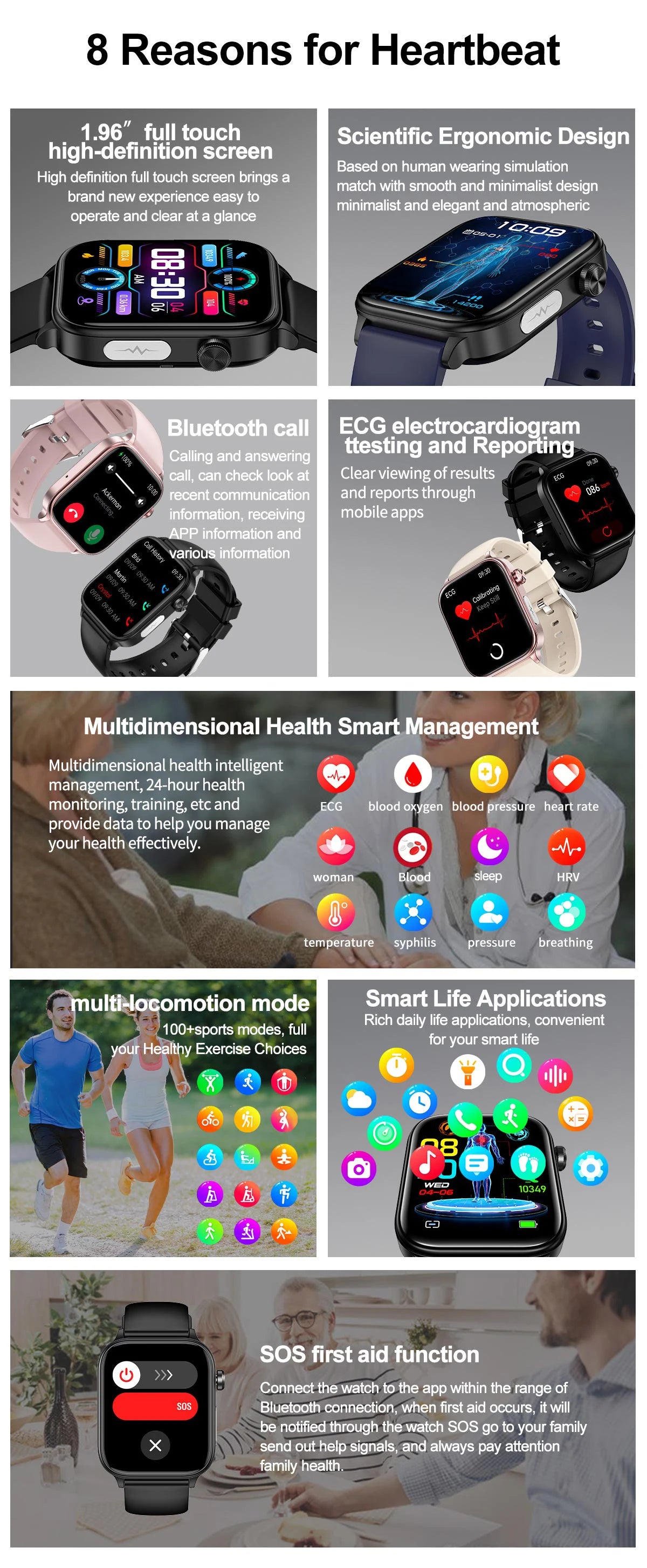2025 ECG+PPG Health Smartwatch