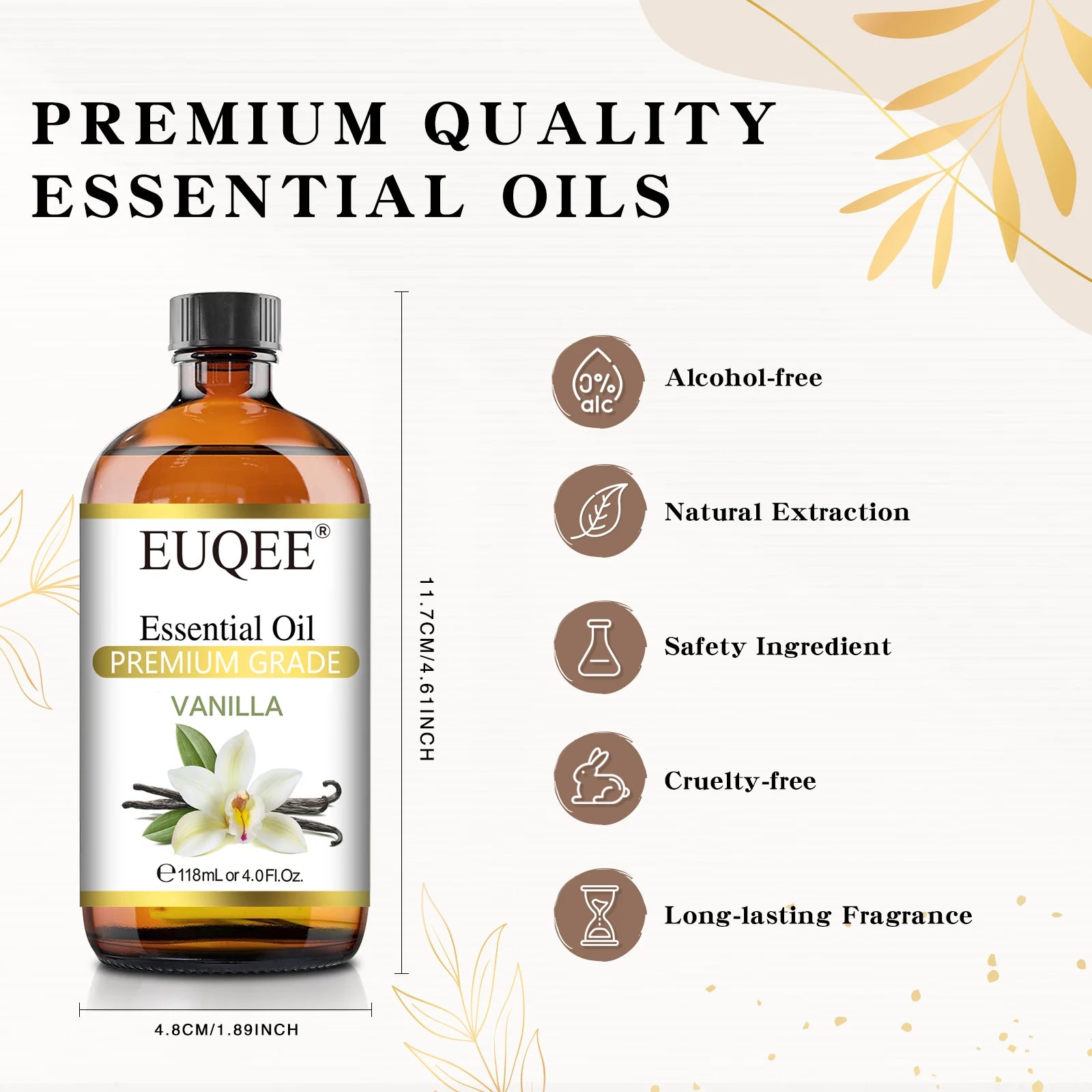 EUQEE 4oz Essential Oil for Aromatherapy & DIY