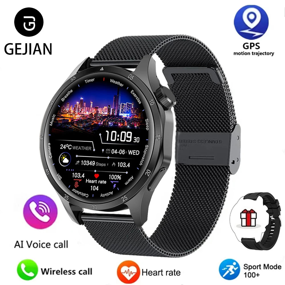 2025 Men’s AMOLED GPS Smartwatch
