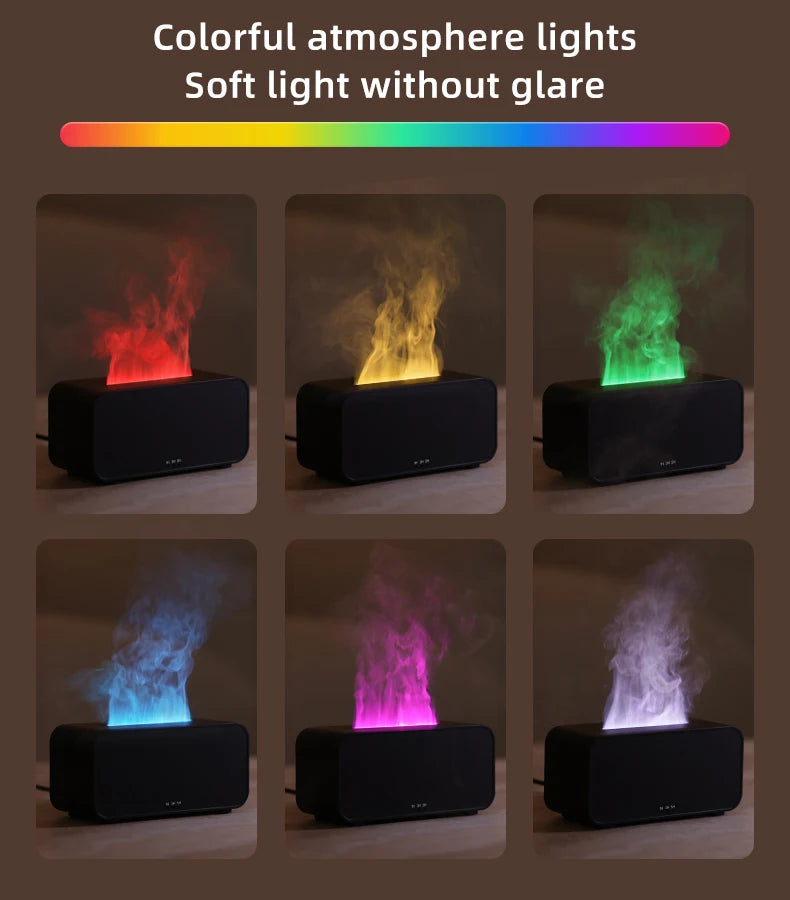 Flame Effect Aromatherapy Humidifier & Diffuser