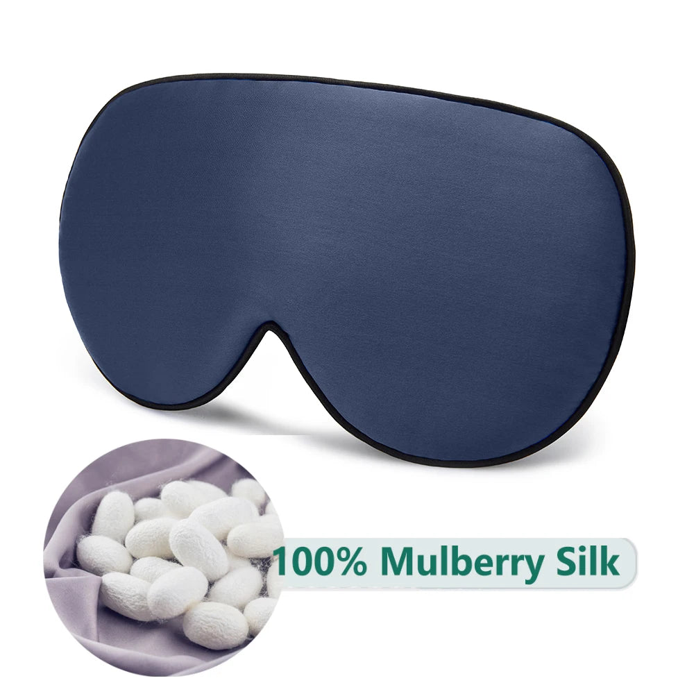 100% Mulberry Silk Sleep Mask – Soft Eye Cover