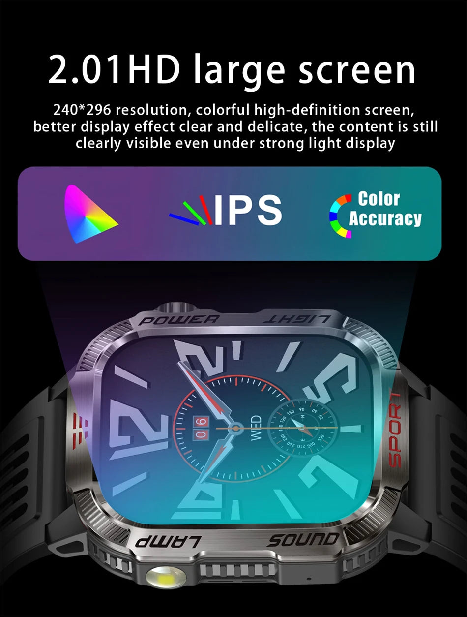 Military GPS Smartwatch for Men