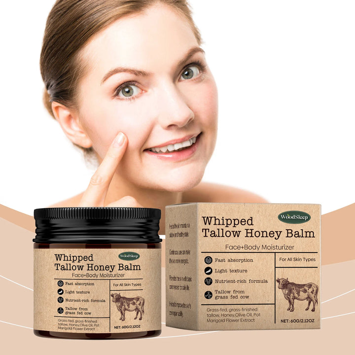 WoodSleep Beef Tallow Moisturizing Cream with Wild Honey