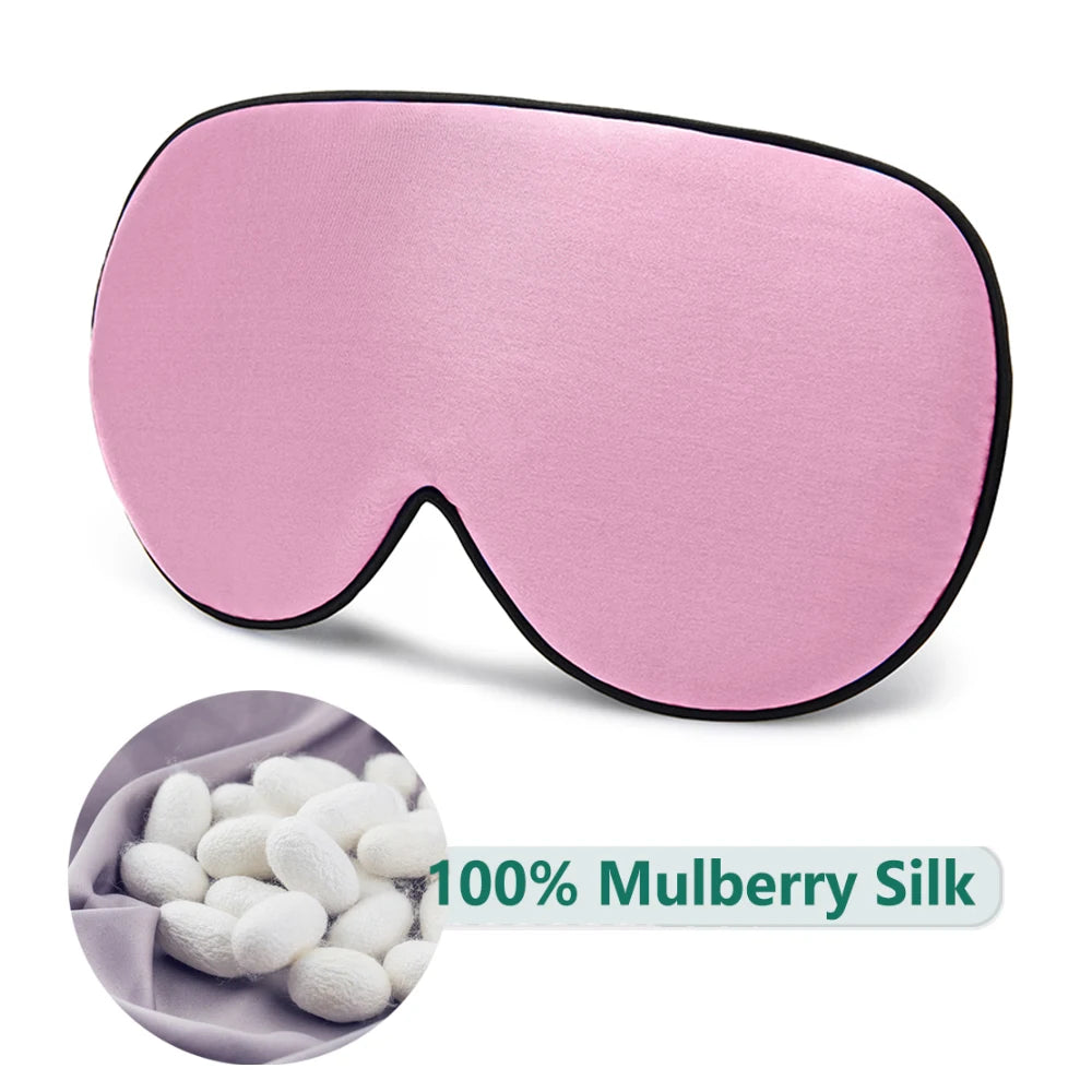 100% Mulberry Silk Sleep Mask – Soft Eye Cover