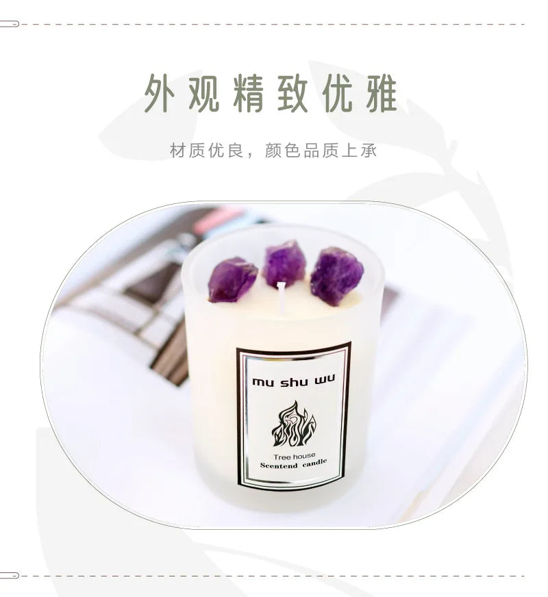 Crystal Glass Jar Scented Candles – Coconut Wax