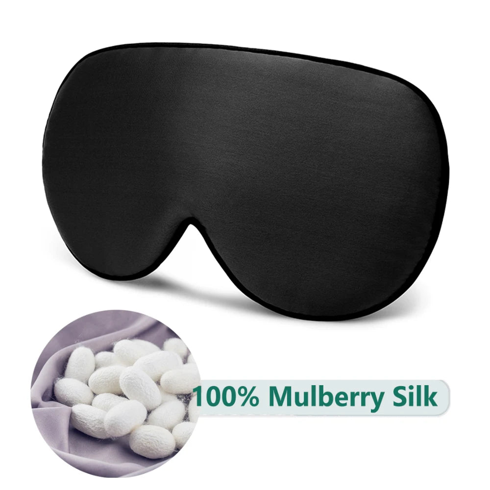 100% Mulberry Silk Sleep Mask – Soft Eye Cover
