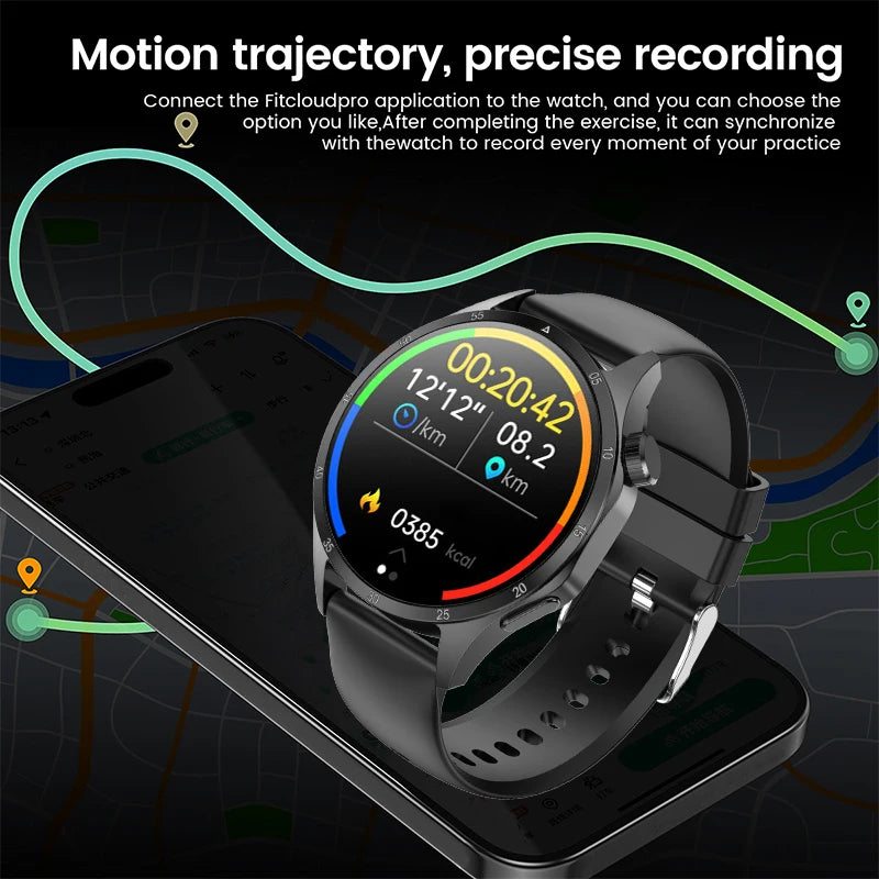 2025 Men’s AMOLED GPS Smartwatch