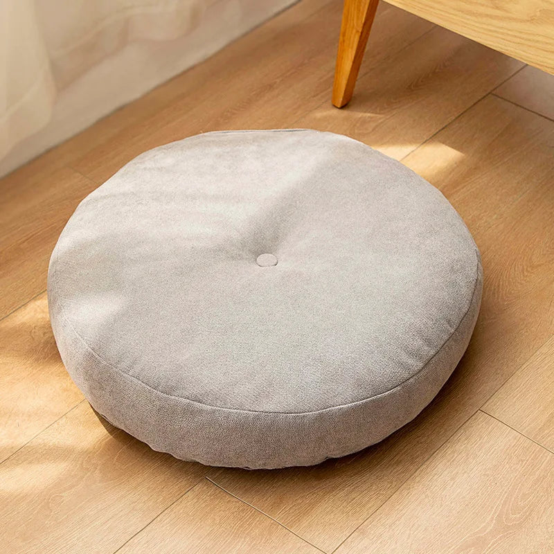 Round Floor Seat Pillow Cushion – Solid Color