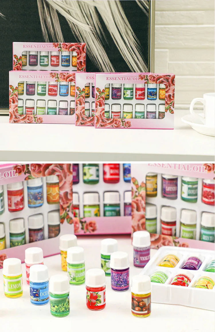 12pcs 3ml Natural Plant Essential Oil Set