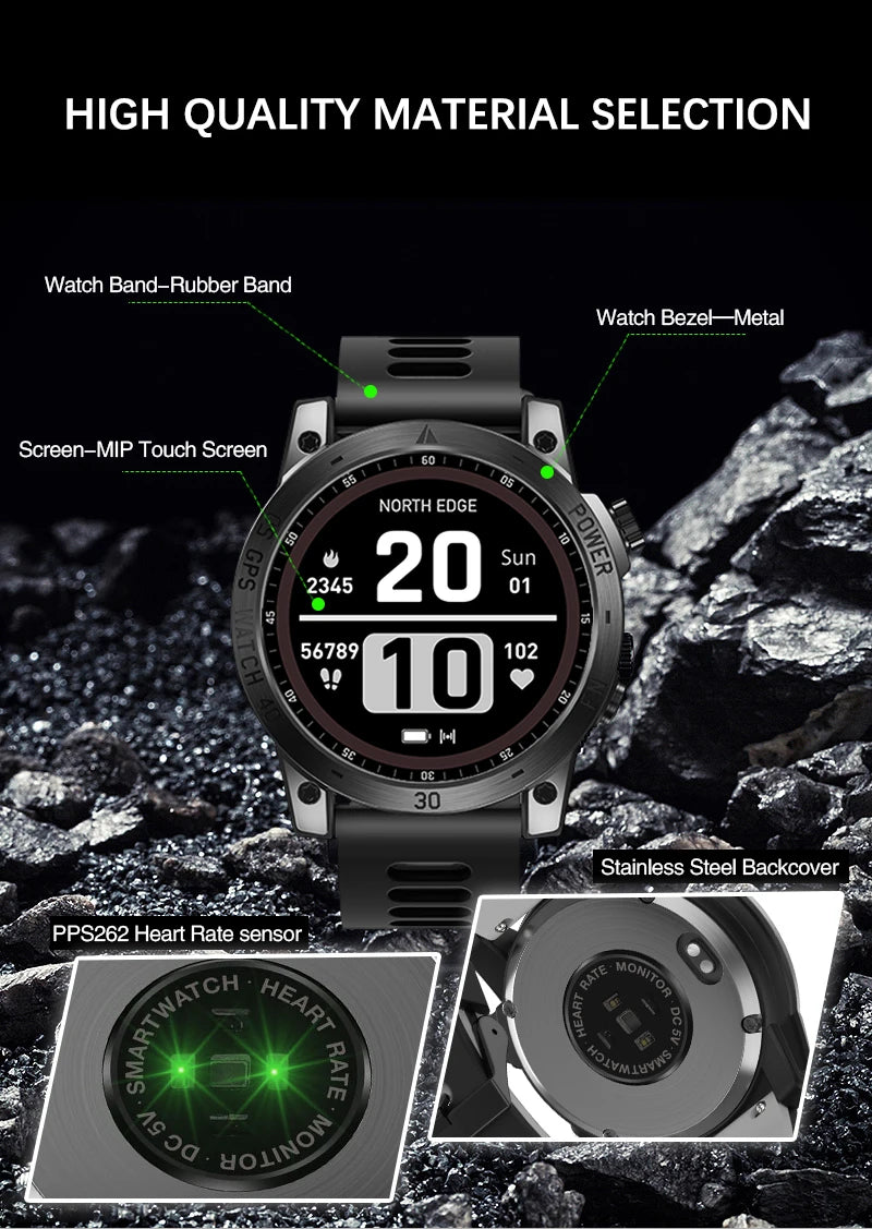 NORTH EDGE 2025 GPS Sports Smartwatch