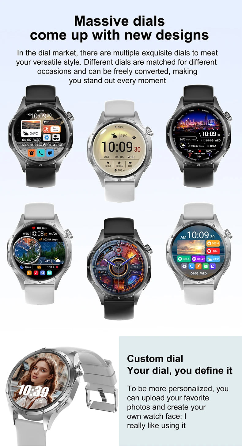 2025 Men’s AMOLED GPS Smartwatch