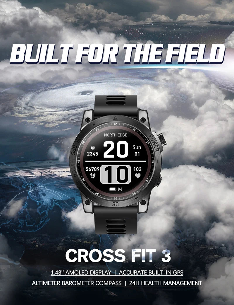 NORTH EDGE 2025 GPS Sports Smartwatch