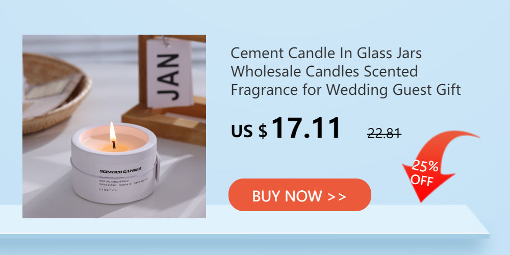 Crystal Glass Jar Scented Candles – Coconut Wax