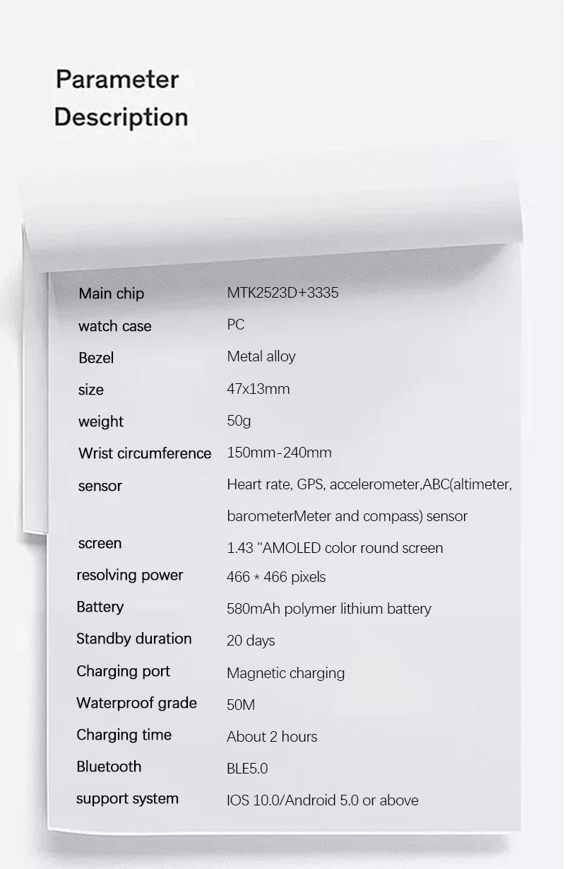 NORTH EDGE 2025 GPS Sports Smartwatch