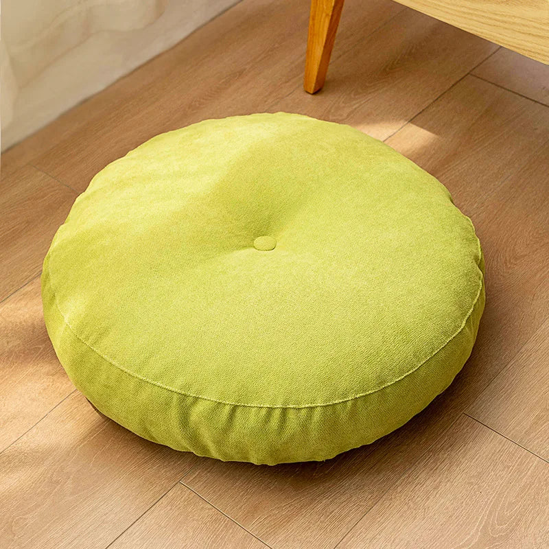 Round Floor Seat Pillow Cushion – Solid Color