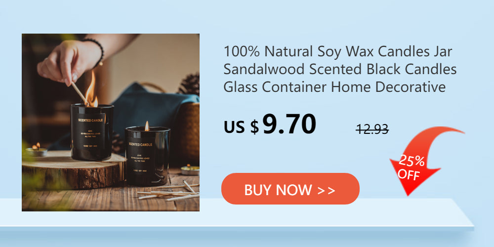 Crystal Glass Jar Scented Candles – Coconut Wax