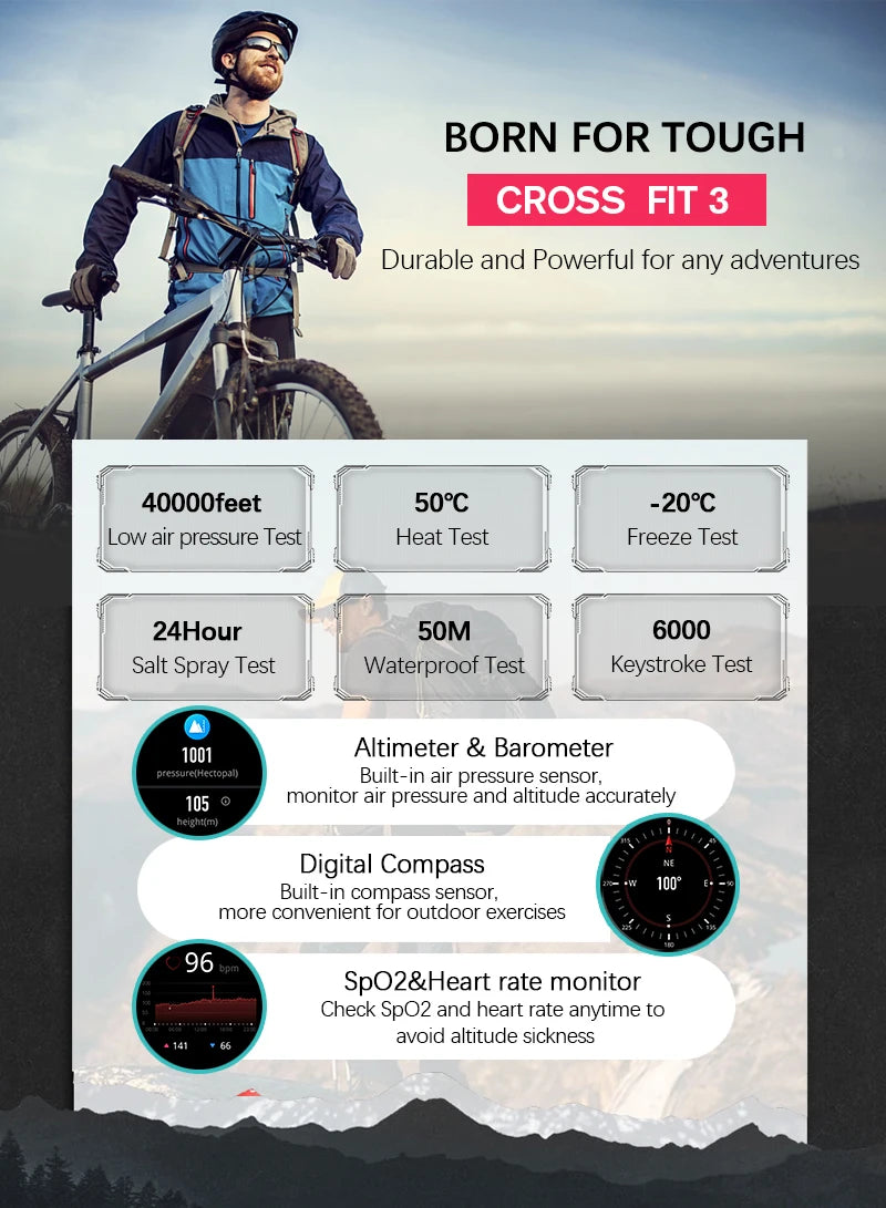 NORTH EDGE 2025 GPS Sports Smartwatch