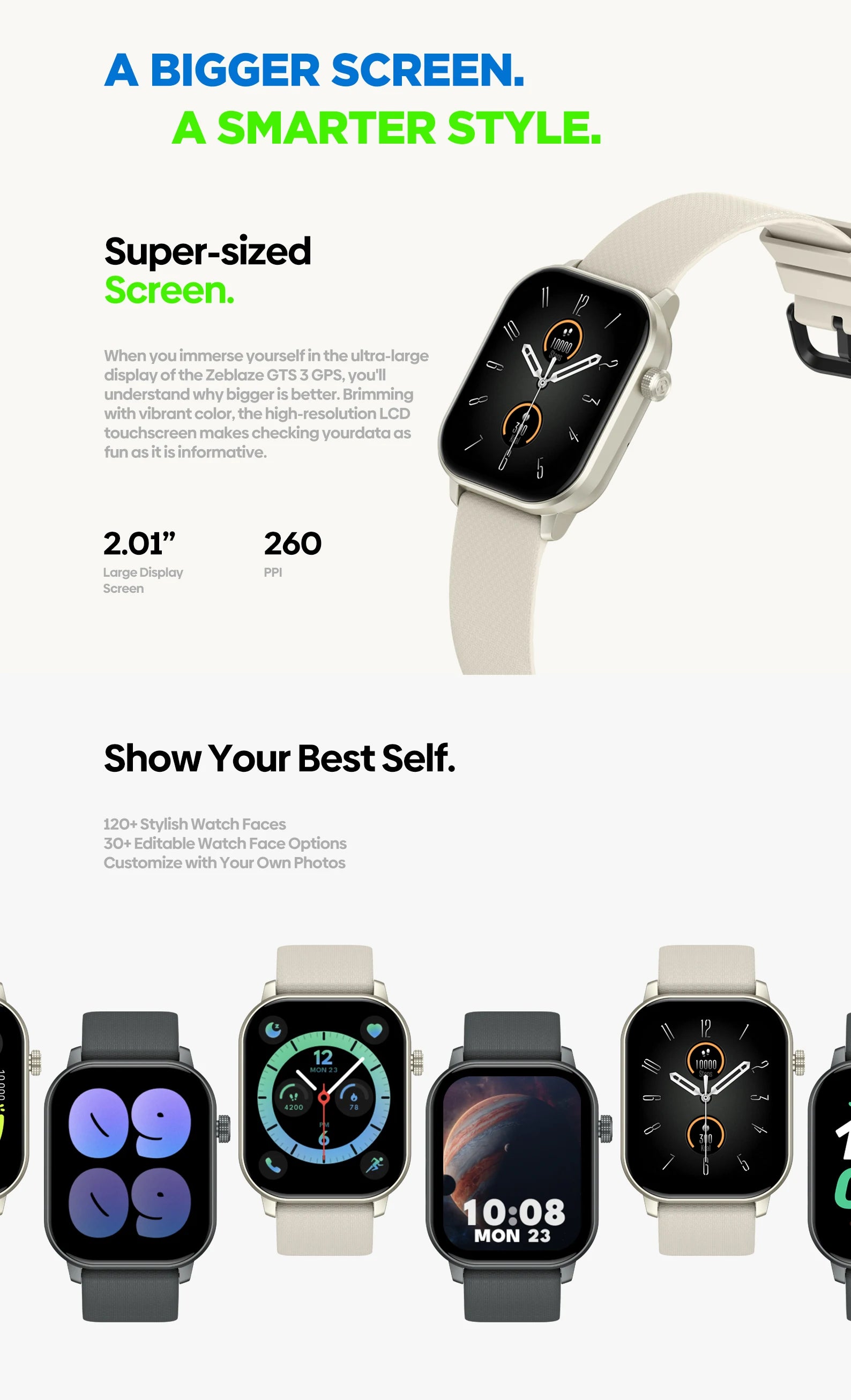 Zeblaze GTS 3 GPS Sports Smartwatch