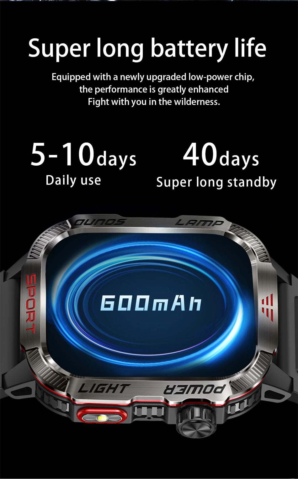 Military GPS Smartwatch for Men