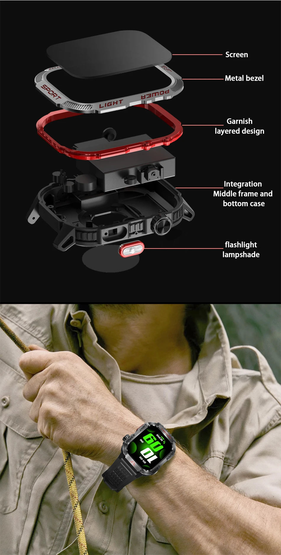 Military GPS Smartwatch for Men