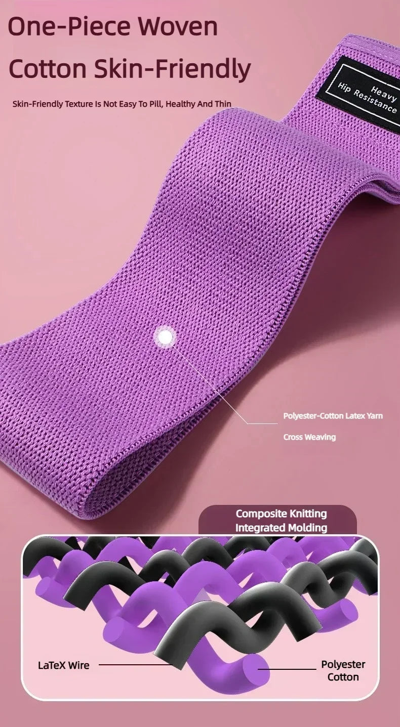 3pcs Fabric Resistance Booty Bands Set