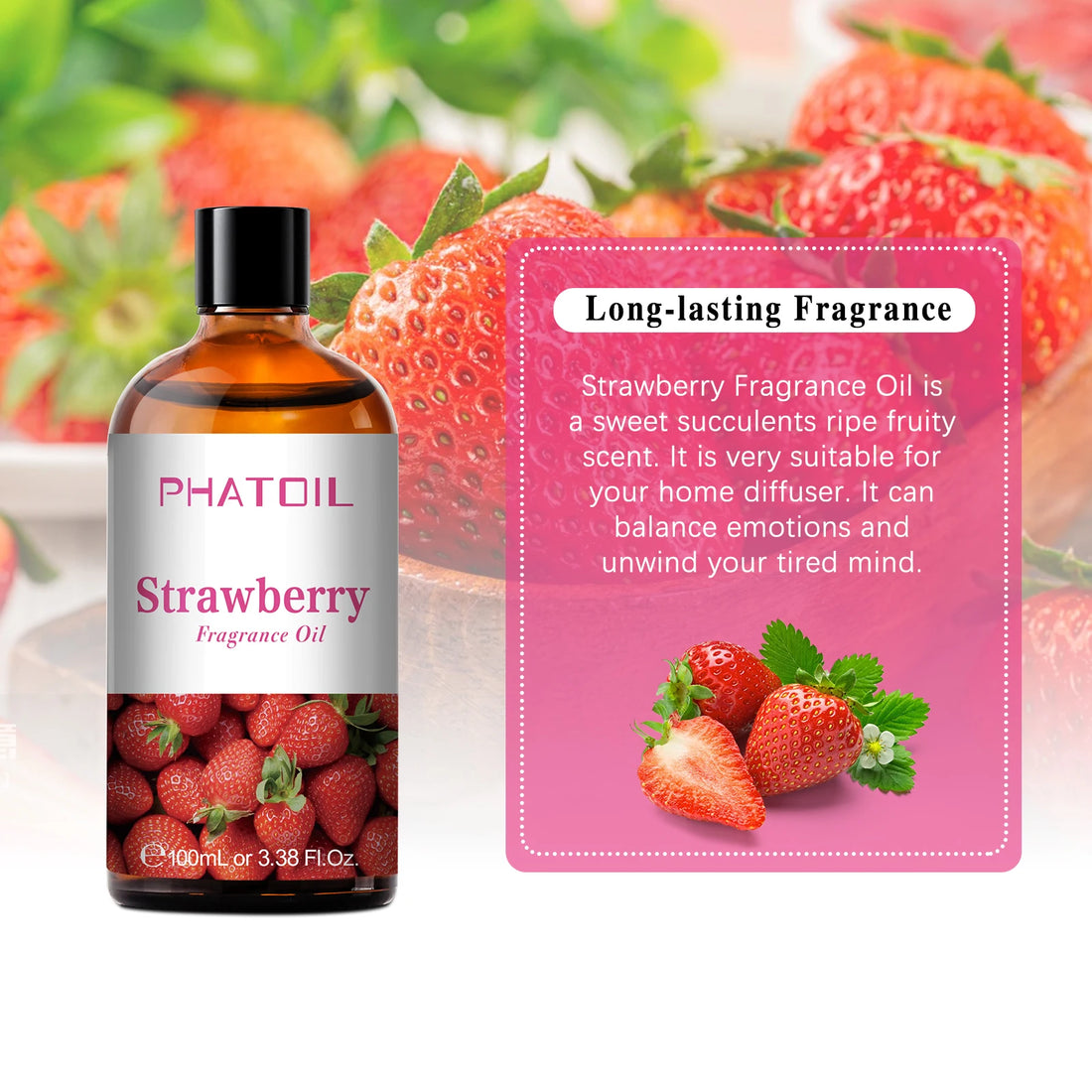 PHATOIL 100ml Aromatherapy Fragrance Oil – Multiple Scents
