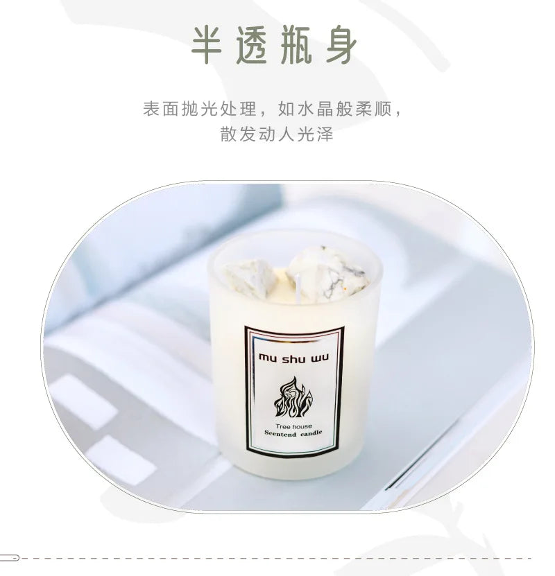 Crystal Glass Jar Scented Candles – Coconut Wax