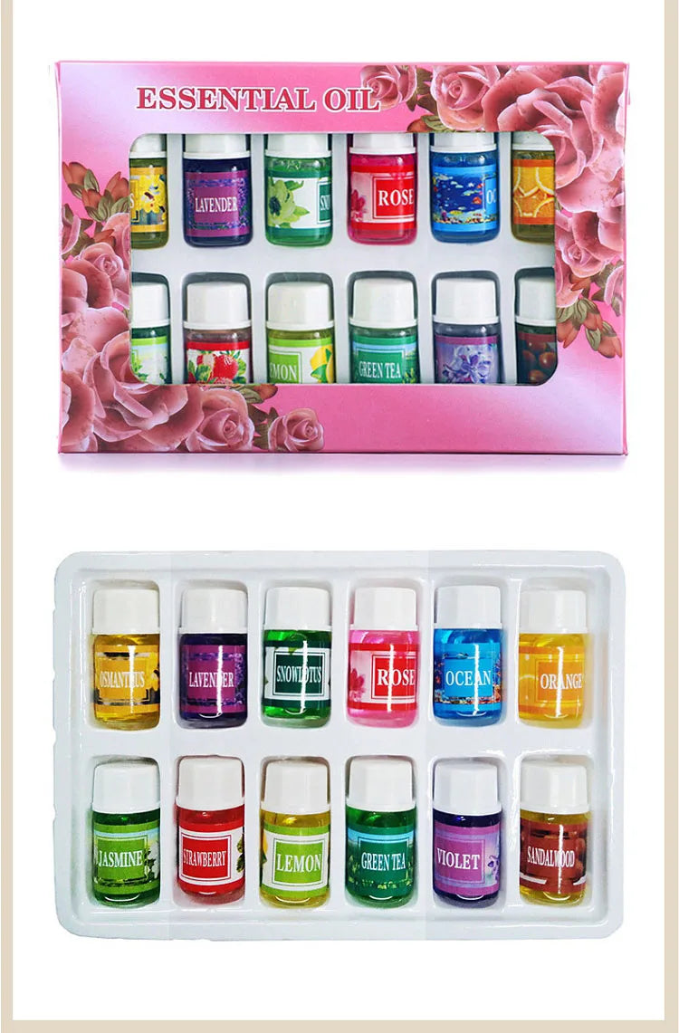 12pcs 3ml Natural Plant Essential Oil Set