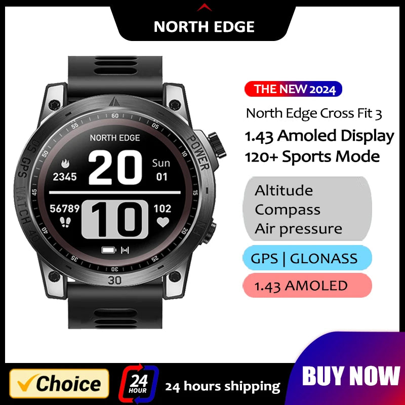 NORTH EDGE 2025 GPS Sports Smartwatch