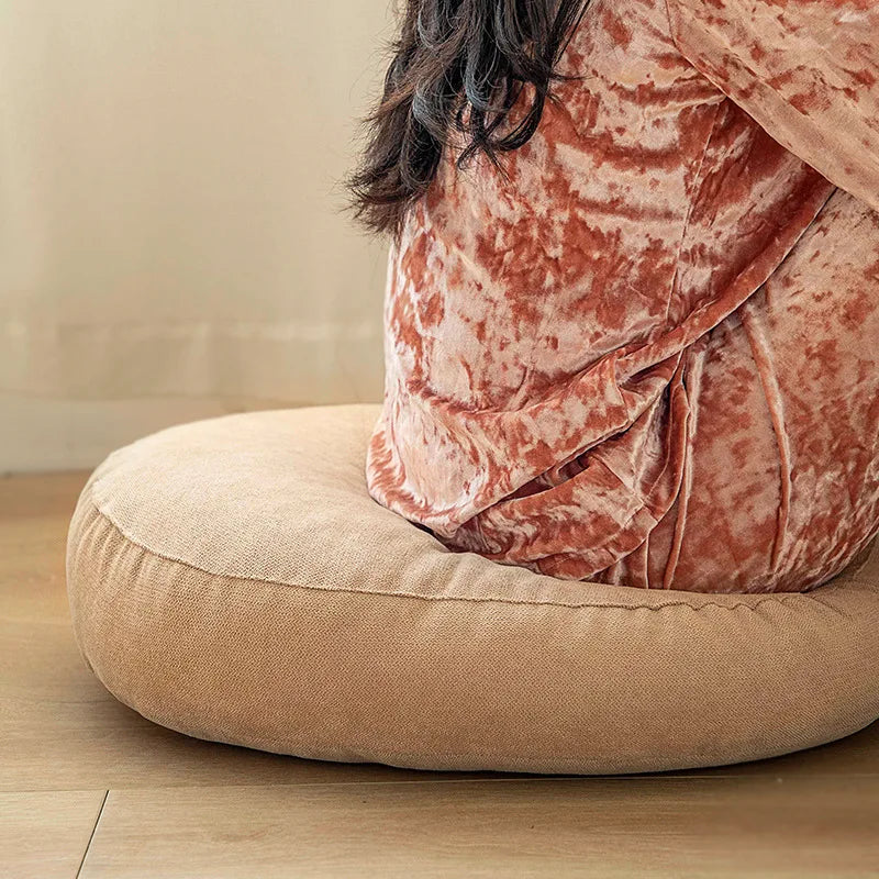 Round Floor Seat Pillow Cushion – Solid Color
