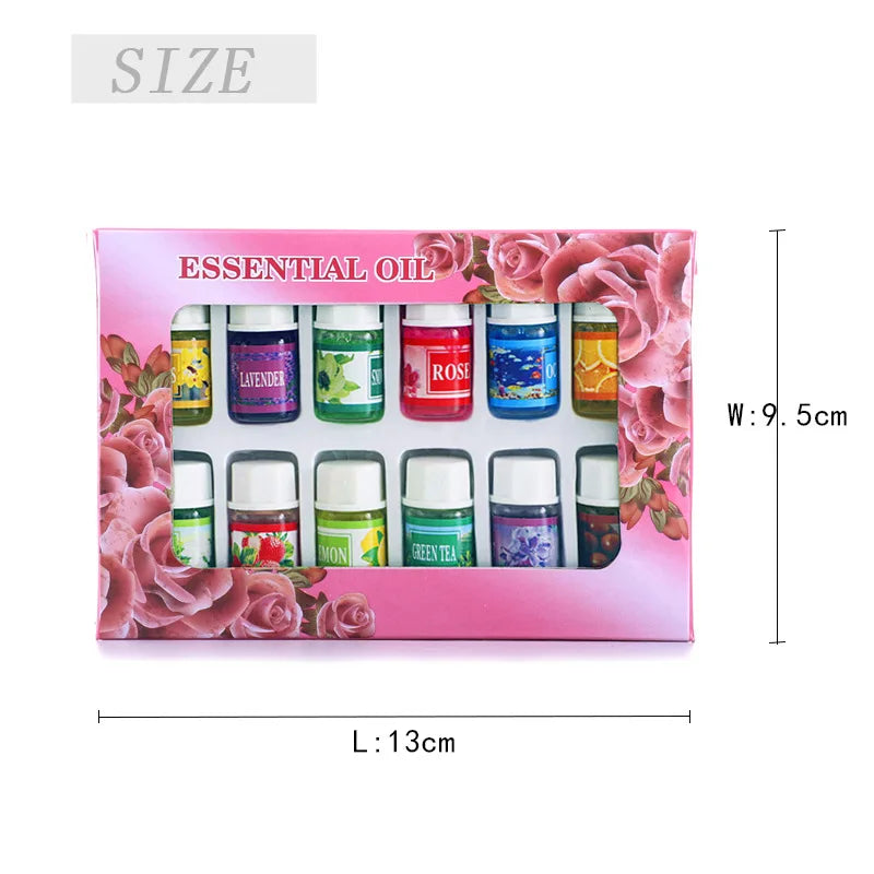 12pcs 3ml Natural Plant Essential Oil Set