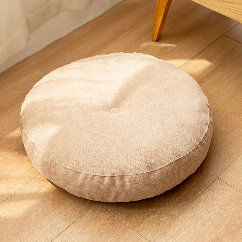 Round Floor Seat Pillow Cushion – Solid Color