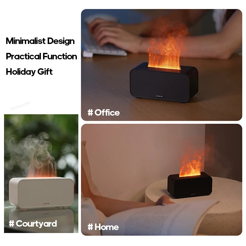 Flame Effect Aromatherapy Humidifier & Diffuser