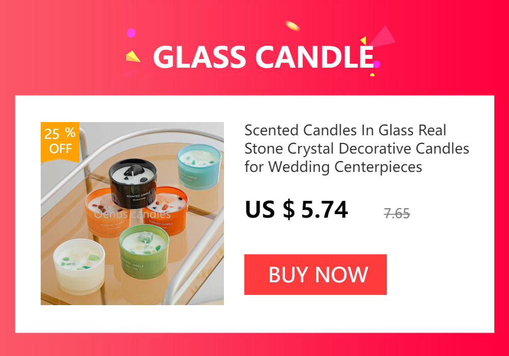 Crystal Glass Jar Scented Candles – Coconut Wax