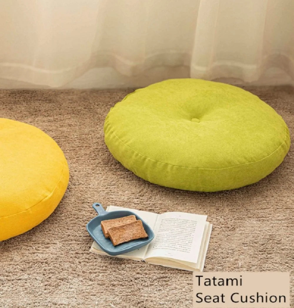 Round Floor Seat Pillow Cushion – Solid Color