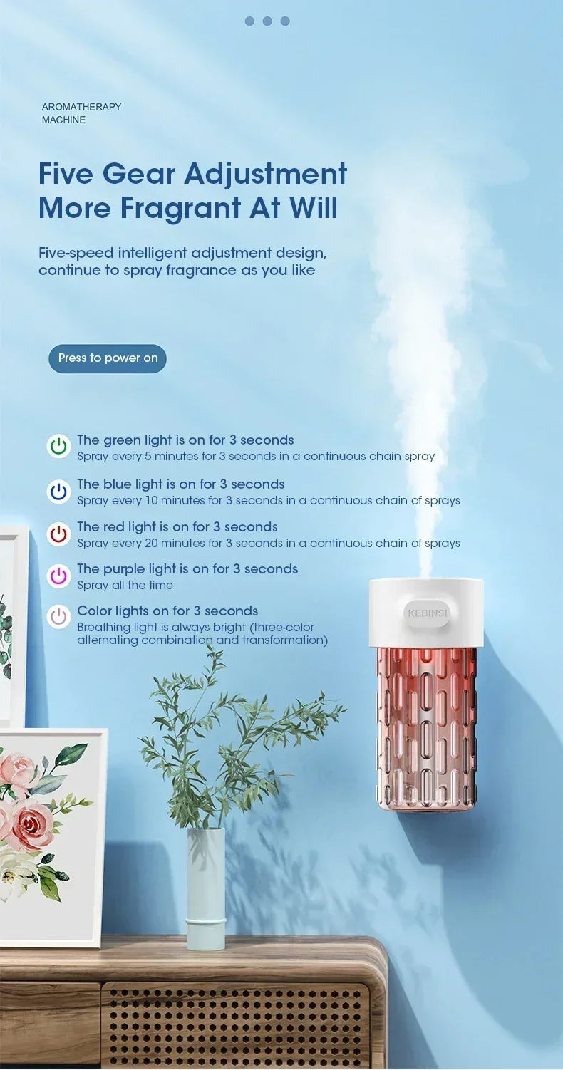 Smart Wall-Mounted Essential Oil Diffuser