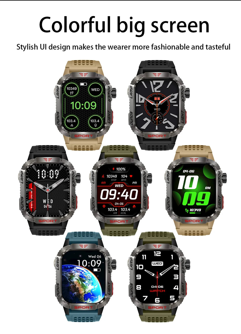 Military GPS Smartwatch for Men