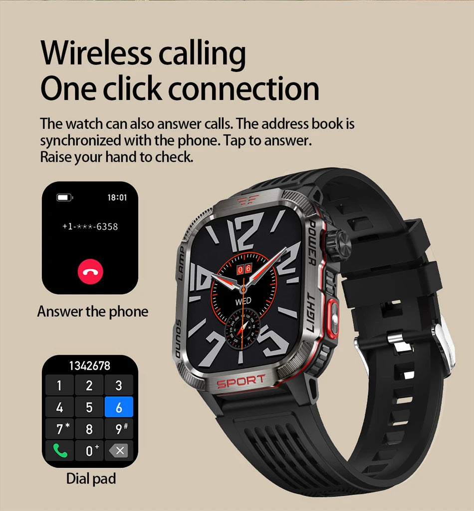 Military GPS Smartwatch for Men