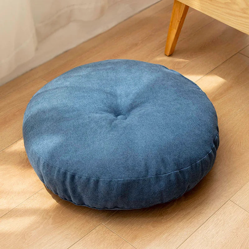 Round Floor Seat Pillow Cushion – Solid Color