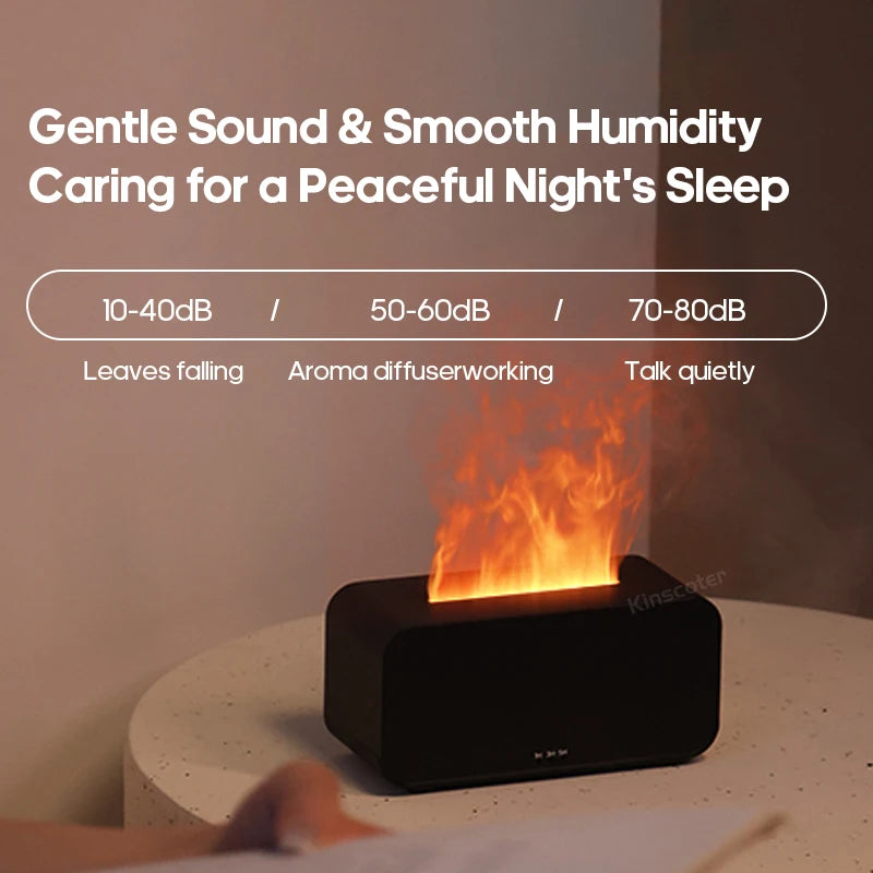 Flame Effect Aromatherapy Humidifier & Diffuser