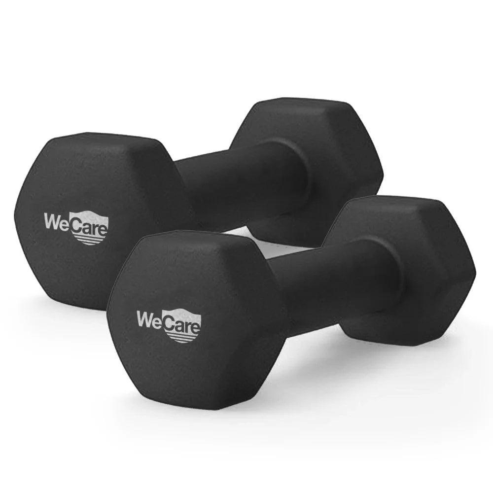 2lb Neoprene Coated Hex Dumbbell Pair