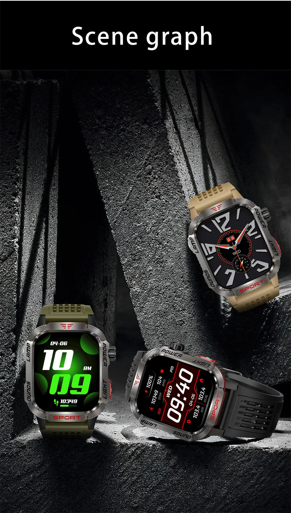 Military GPS Smartwatch for Men